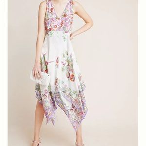 Anthropologie Analise Floral Midi Dress Size 6